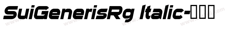 SuiGenerisRg ltalic字体转换